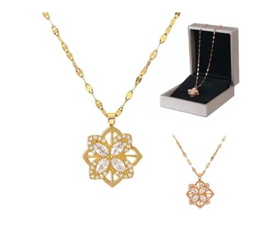 Foto 1 | Foto 1 | Collar De Moda Suerte Xtellar Trébol Brillantes Mujer Dijes De Oro