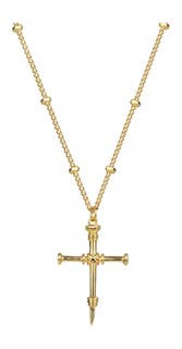 Foto 1 | Foto 1 | Collar De Oro 18k Para Mujer Con Cruz De Diseño Xtellar Elegante Y Sofisticado.