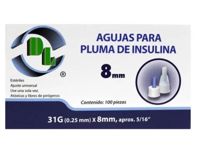 Foto 3 | Foto 3 | Caja 100 Agujas Para Pluma De Insulina Calibre 31gx8mm