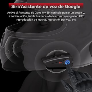 Foto 4 | Foto 4 | ''intercomunicador Para Casco Motocicleta Audífonos Bluetooth5.3 Ip67 Xgp X1 ''
