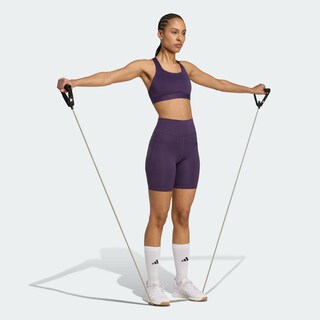 Foto 5 | Foto 5 | Mallas Cortas Optimé Essentials Stash Pocket 7 Pulgadas Adidas Violeta Mujer
