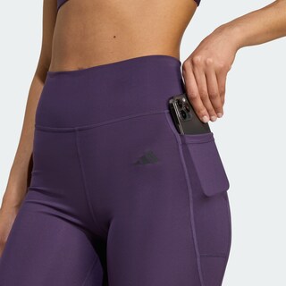 Foto 6 | Foto 6 | Mallas Cortas Optimé Essentials Stash Pocket 7 Pulgadas Adidas Violeta Mujer