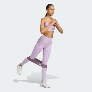 Foto 5 | Foto 5 | Mallas Largo Completo Optime Essentials Stash Pocket Adidas Violeta Mujer