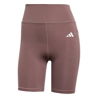 Foto 1 | Foto 1 | Mallas Cortas Optime Essentials Stash Pocket 7 Pulgadas Adidas Café Mujer