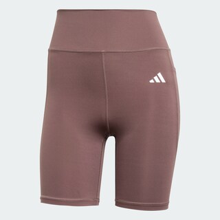 Foto 3 | Foto 3 | Mallas Cortas Optime Essentials Stash Pocket 7 Pulgadas Adidas Café Mujer