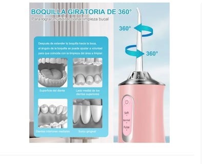 Foto 2 | Foto 2 | Irrigador Bucales Limpiador Traje De Recarga Dental Portátil