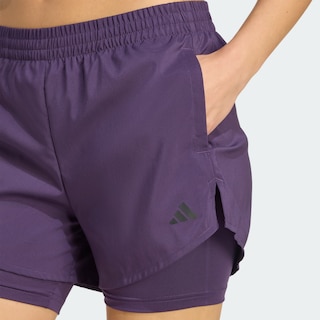 Foto 6 | Foto 6 | Shorts Aeroready 2 En 1 Adidas Violeta Mujer