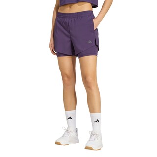 Foto 2 | Foto 2 | Shorts Aeroready 2 En 1 Adidas Violeta Mujer