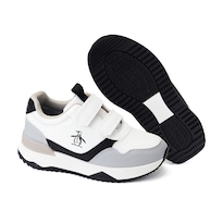 Tenis Original Penguin Style Yael Blanco Para Niño