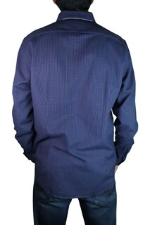 Foto 3 | Foto 3 | Camisa Hombre Kenneth Cole Kcoi24cams31 Azul Slim Fit Algodón Casual