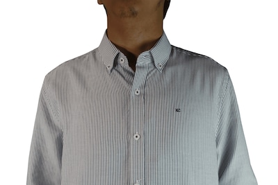 Foto 2 | Foto 2 | Camisa Hombre Kenneth Cole Kcoi24cams16 Azul Marino Slim Fit Algodón