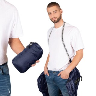 Foto 5 | Foto 5 | Chamarra Capitonada De Pluma Hombre Premium Azul Marino