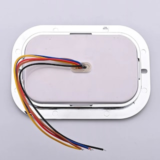Foto 2 | Foto 2 | Plafon Rectangular 18 Led Arillo Gel Bisel Cromado 12-24v2pz