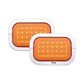 Foto 1 | Foto 1 | Plafon Rectangular 18 Led Arillo Gel Bisel Cromado 12-24v2pz