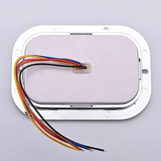Foto 3 | Foto 3 | Plafon Rectangular 18 Led Arillo Gel Bisel Cromado 12-24v2pz