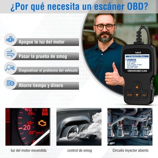 Foto 3 | Foto 3 | Escáner Lab.g Obd2 Launch Elm327 P/motor De Automóvil Multimarca Negro