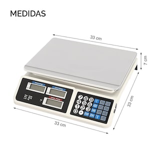 Foto 6 | Foto 6 | Báscula Digital Lo Necesito Recargable Con Memoria Para Precios Unitarios Y Charola Desmontable 40 Kg