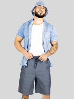 Foto 7 | Foto 7 | Short Casual Gris para Hombre