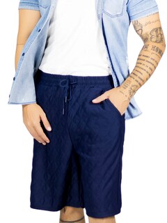Foto 7 | Foto 7 | Short Casual Azul Marino para Hombre