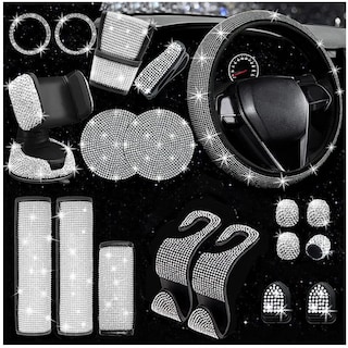 Foto 2 | Foto 2 | ''funda De Volante Con Accesorios De Mujer Para Auto 19 Pzas Brillante Plateado ''