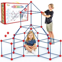 Kit De Construcción Fort Springflower  200 Unidades  Para Niños De 3 A 12 Años - Venta Internacional.