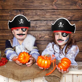 Foto 6 | Foto 6 | Set De Disfraces De Pirata Halatool 72 Piezas Para Niños: Sombreros Bigotes - Venta Internacional.