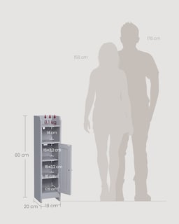 Foto 5 | Foto 5 | Armario De Baño Esquinero Con Puerta Y Estantes Organizador De Papel Higiénico Con Estantes Ajustables