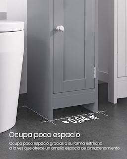 Foto 7 | Foto 7 | Armario De Baño Esquinero Con Puerta Y Estantes Organizador De Papel Higiénico Con Estantes Ajustables