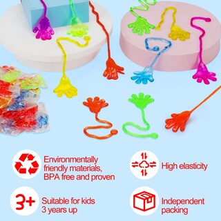 Foto 5 | Foto 5 | Manitas Adhesivas Party Favors Thremhoo Con Purpurina 100 Unidades Para Niños - Venta Internacional.