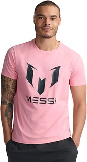 Foto 4 | Foto 4 | Camiseta De Algodón Rosa Caramelo Con Estampado De Estilo De Vida De Messi Para Hombre - Venta Internacional.
