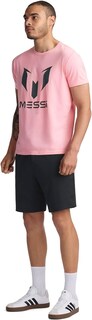 Foto 5 | Foto 5 | Camiseta De Algodón Rosa Caramelo Con Estampado De Estilo De Vida De Messi Para Hombre - Venta Internacional.