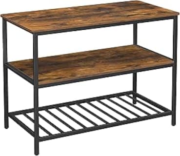 Foto 1 | Foto 1 | Isla De Cocina Con Encimera Grande Estantería De Cocina 3 Niveles Marco De Acero