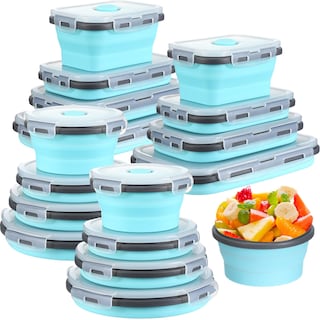 Foto 1 | Foto 1 | Recipientes De Almacenamiento De Alimentos Yaomiao  Paquete De 16 Con Tapa De Silicona - Venta Internacional.