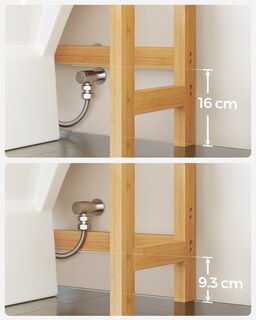 Foto 4 | Foto 4 | Mueble Para Inodoro Estante Sobre Inodoro Estantería De 3 Niveles Estante Ajustable