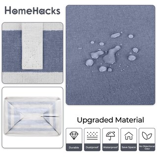 Foto 5 | Foto 5 | Cesto De Ropa Sucia Homehacks Impermeable 125 L Capacidad 2 Unidades Azul - Venta Internacional.