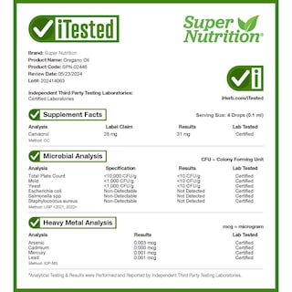 Foto 3 | Foto 3 | Suplemento Supernutrition De Aceite De Orégano 40 Mg 59 Ml Estandarizado - Venta Internacional.