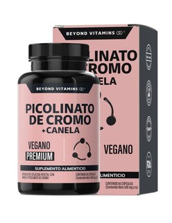 Foto 3 | Foto 3 | Picolinato Cromo Premium Con Canela -60 Cápsulas + Gratis Termo Güish De Regalo