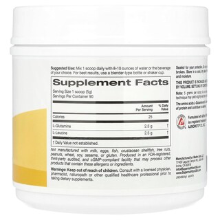 Foto 2 | Foto 2 | Suplemento Alimenticio Supernutrition L-glutamina + L-leucina 450 G - Venta Internacional.