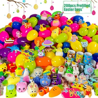 Foto 2 | Foto 2 | Huevos De Pascua Prellenados Sqzuwit 200 Unidades Con Juguetes Y Pegatinas - Venta Internacional.