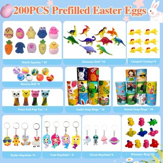 Foto 4 | Foto 4 | Huevos De Pascua Prellenados Sqzuwit 200 Unidades Con Juguetes Y Pegatinas - Venta Internacional.