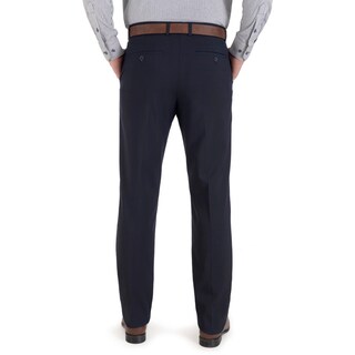 Foto 2 | Foto 2 | Pantalón De Vestir Yale Sin Pinzas Regular Fit Cintura Ajustable 0342 Azul Marino