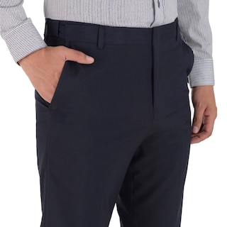 Foto 3 | Foto 3 | Pantalón De Vestir Yale Sin Pinzas Regular Fit Cintura Ajustable 0342 Azul Marino