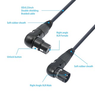 Foto 4 | Foto 4 | Cable Xlr Devinal De Ángulo Recto Hembra A Ángulo Recto Macho - Venta Internacional.