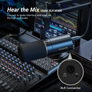 Foto 6 | Foto 6 | Micrófono Dinámico Tonor Td510+ Xlr/usb Para Podcast Blanco - Venta Internacional.