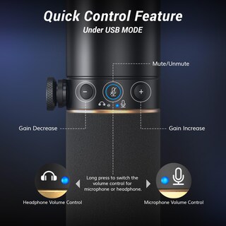 Foto 5 | Foto 5 | Micrófono Dinámico Tonor Td520 Xlr/usb Para Podcast Y Grabación - Venta Internacional.