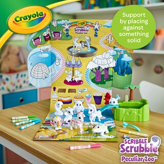Foto 6 | Foto 6 | Toy Crayola Scribble Scrubbie Peculiar Zoo Con 8 Animales 3 O Más - Venta Internacional.