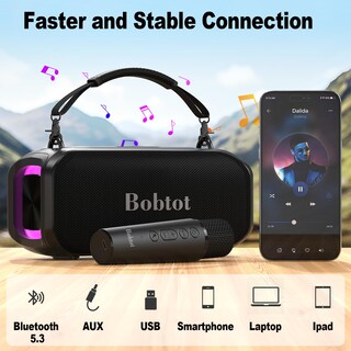 Foto 4 | Foto 4 | Máquina De Karaoke Bobtot Et200 Portátil Con Micrófono Inalámbrico De 40 W - Venta Internacional.