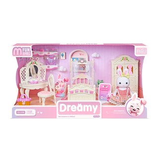 Foto 1 | Foto 1 | Juguete Set Casa De Muñecas Conejitos Dormitorio Con Muebles Y Figuras Incluidas
