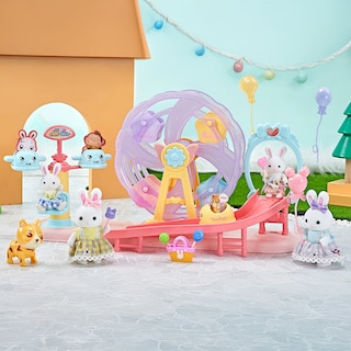 Foto 1 | Foto 1 | Juguete Set Casa De Muñecas Parque De Diversiones De Conejitos Con Rueda De La Fortuna Resbaladilla Y Figuras Incluidas