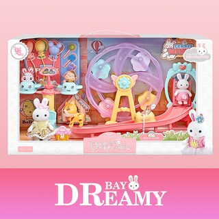 Foto 2 | Foto 2 | Juguete Set Casa De Muñecas Parque De Diversiones De Conejitos Con Rueda De La Fortuna Resbaladilla Y Figuras Incluidas